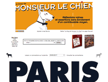 Tablet Screenshot of monsieur-le-chien.fr